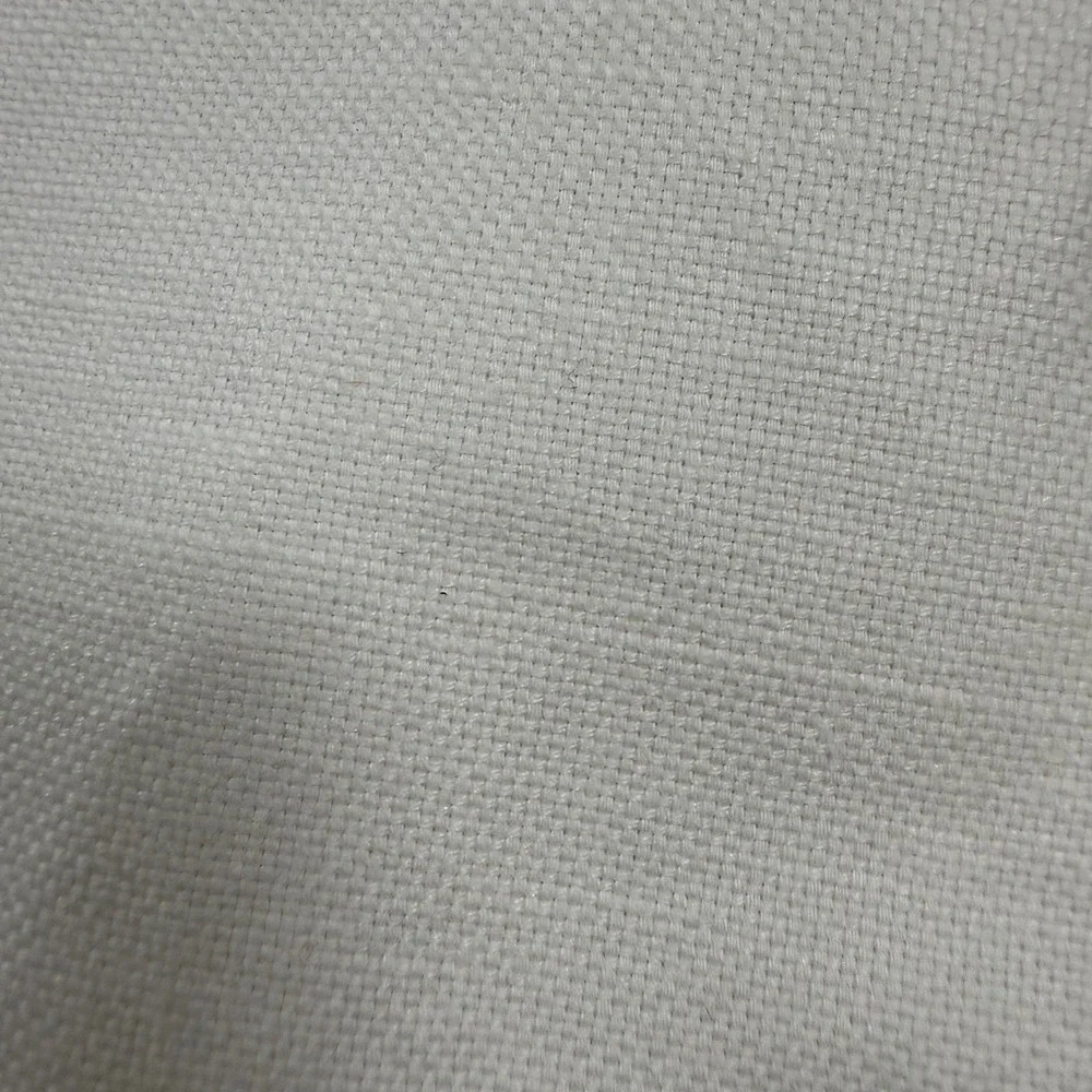 Vintage Caribbean Linen Blend Pants 38x32 Fits 36x31 Cream Relaxed Elastic Waist